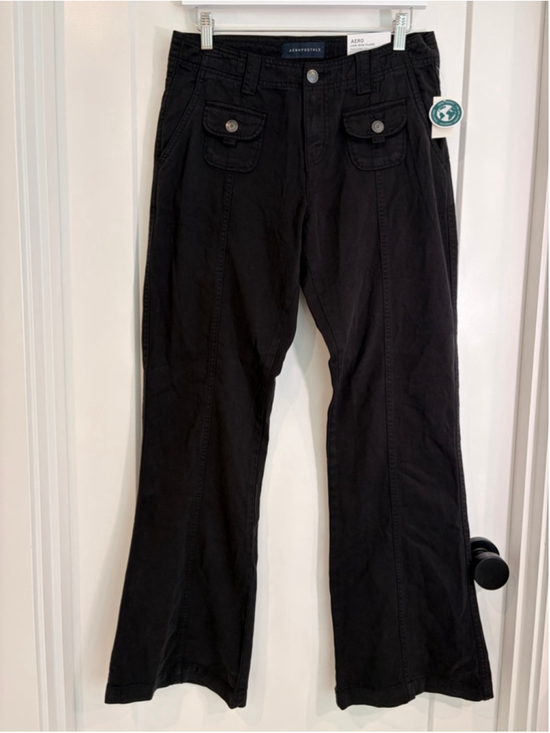 Aeropostale Pants - Aeropostale Low Rise Flare Jeans Size 4 Patch Pocket Y2K Vibe NWT